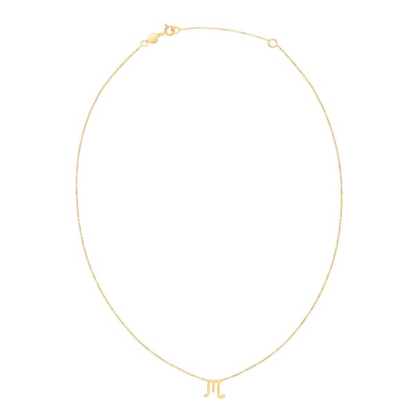 14K Yellow Gold Scorpio Necklace - Image 2