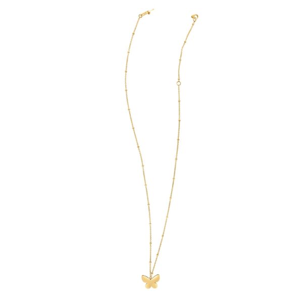 14k Yellow Gold Ppillon Butterfly Necklace - Image 2